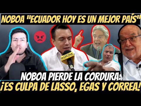 Rafael Correa hizo añicos a Noboa “Por culpar a su familia” | Noboa culpa a Lasso y Fidel Egas