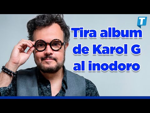 Aleks Syntek es criticado por tirar al inodoro un disco de Karol G