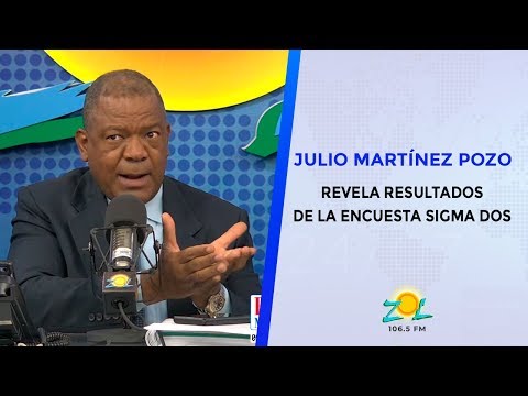 Julio Martínez Pozo revela resultados de la encuesta Sigma Dos