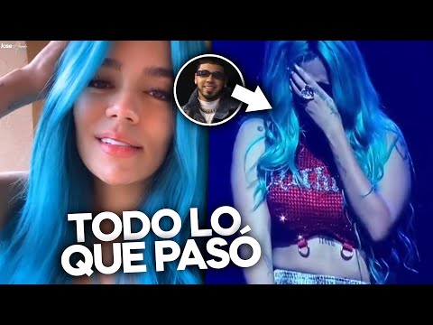 Karol G entre lágrimas Así fue su fuerte caída: Cuenta La Verdad, Anuel envía Mensaje.