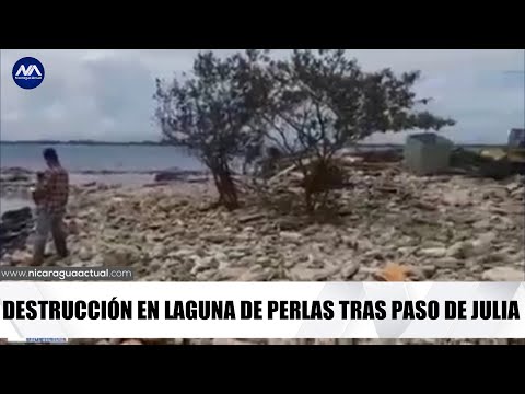 Comunidades de Laguna de Perlas sufrieron mucha destrucción con el paso del huracán Julia
