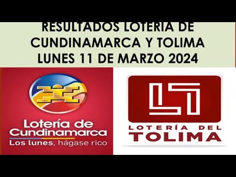 RESULTADO PREMIO MAYOR LOTERIA DE CUNDINAMARCA Y TOLIMA DEL LUNES 11 DE MARZO DE 2024 #loteria