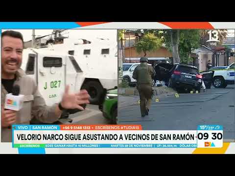 Fuerte contingencia policial tras funeral narco en San Ramón | Tu Día | Canal 13