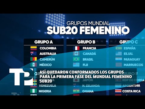 Así quedaron conformados los grupos para la primera fase del Mundial Femenino Sub20 |06.06.2024| TPN