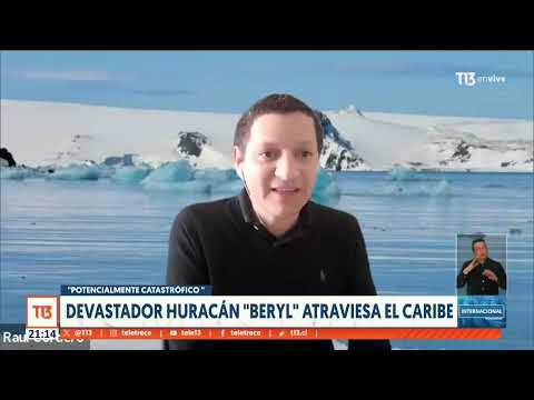 Así enfrentan chilenos al devastador huracán Beryl que atraviesa el Caribe