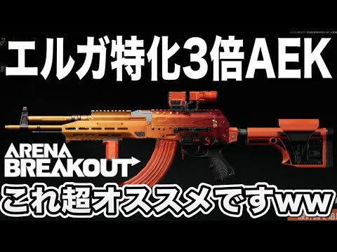 3倍AEKをエルゴ特化にしたら強すぎた！？【arenabreakout】アリーナブレイクアウト