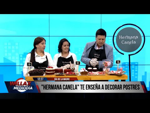 Willax Noticias Edición Mediodía - MAY 07 - 2/3-HERMANA CANELA TE ENSEÑA A DECORAR POSTRES |Willax