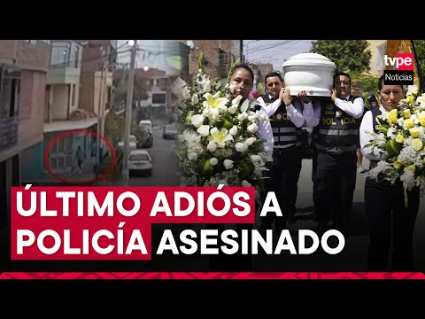 Policía rinde homenaje a Luis Carrasco, efectivo asesinado en Comas cuando salía de su vivienda