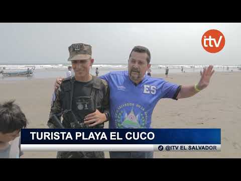 Ministro Merino Monroy brinda seguridad en Playa El Cuco