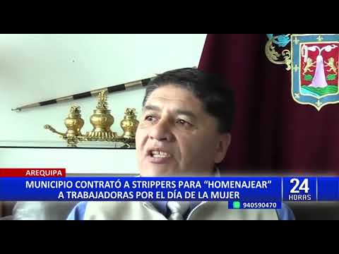 Alcalde de Arequipa señala que desconocía que iban haber strippers en evento del Día de la Mujer