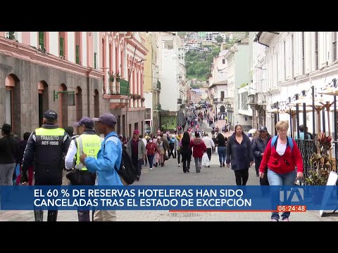 Un 60% de reservas hoteleras han sido canceladas a raíz del estado de excepción en Ecuador