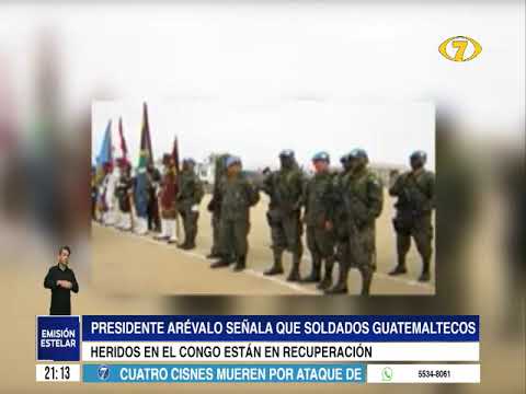 Presidente Arévalo señaló que los soldados heridos están en recuperación