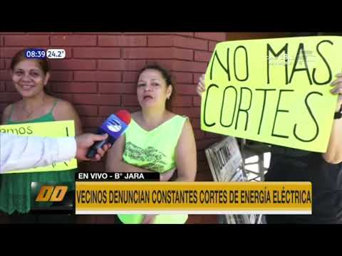 Vecinos denuncian constantes cortes de energía eléctrica en barrio de Asunción