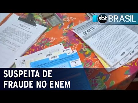Grafias diferentes em redações reforçam suspeita de fraude no Enem | SBT Brasil (19/02/24)