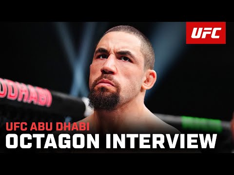 Robert Whittaker Octagon Interview | UFC Abu Dhabi