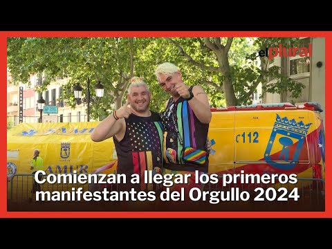 Comienzan a llegar los primeros manifestantes del Orgullo 2024