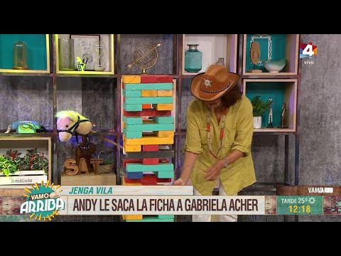 Vamo Arriba - Un duelo para encuadrar: Gabriela Acher vs. Andy en el Jenga Vila