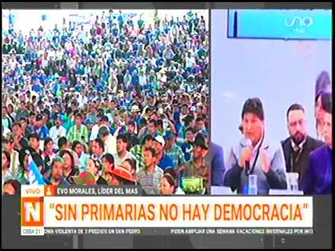 10072024 EVO MORALES DICE QUE SIN ELECCIONES PRIMARIAS NO HAY DEMOCRACIA UNO