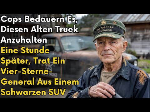 Polizei bereut Stopp alten Trucks – eine Stunde später steigt ein Vier-Sterne-General aus SUV
