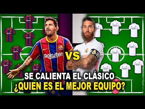 ¡SE CALIENTA EL CLÁSICO! ONCE del BARCELONA vs REAL MADRID - ¿QUIEN GANARÁ