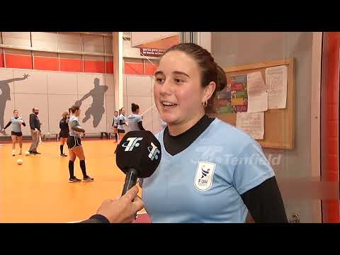 Paula Zebraitis - Martina Campos - Clara Fernandez - Seleccion Uruguaya de Handball Femenino