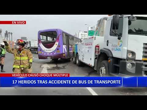 Panamericana Sur: bus se vuelca y deja 17 personas heridas entre niños y adultos (1/2)