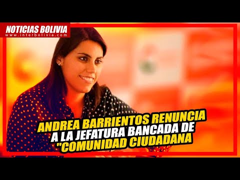 ? Andrea Barrientos renuncia a la jefatura bancada de Comunidad Ciudadana.
