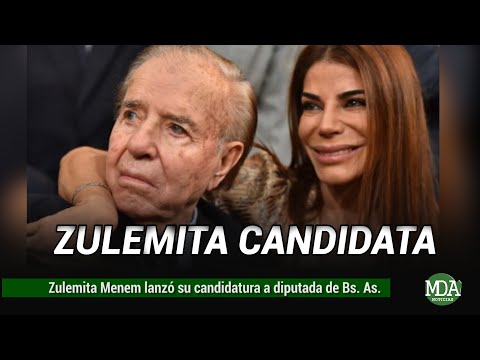Zulemita, la hija de Carlos Menem lanzó su candidatura a diputada por la provincia de Buenos Aires