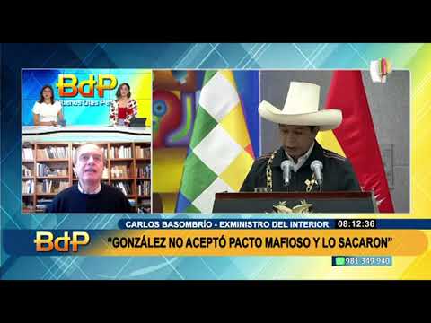 Carlos Basombrío tras destitución de Mariano González: no aceptó pacto mafioso y lo sacaron