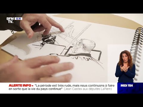 L'auteur de BD François Boucq raconte comment il dessine le procès de l'attentat de Charlie Hebdo