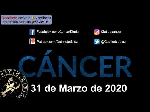 Horóscopo Diario - Cáncer - 31 de Marzo de 2020