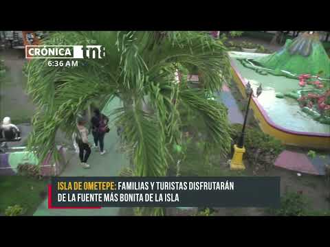 Altagracia inaugura la fuente más bella de la Isla de Ometepe - Nicaragua