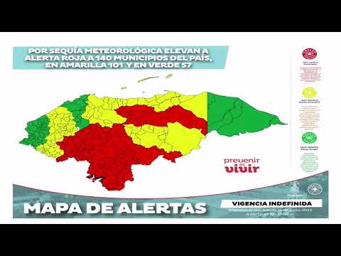 ¡Por Sequía! Elevan a Alerta Roja a 140 municipios, en Amarilla a 101 y en Verde a 57