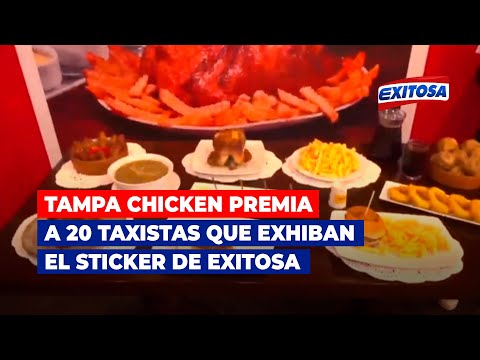 Tampa Chicken premia a los primeros 20 taxistas que exhiban el sticker de Exitosa en su vehículo