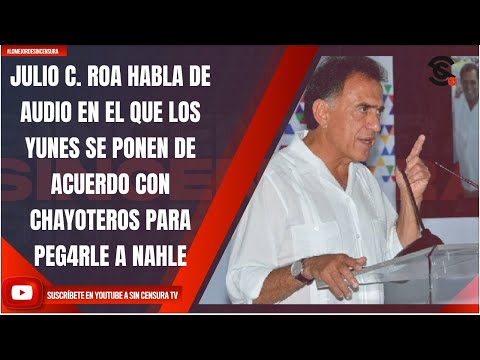 JULIO C. ROA HABLA DE AUDIO EN EL QUE LOS YUNES SE PONEN DE ACUERDO CON CHAYOTEROS Y PEG4RLE A NAHLE