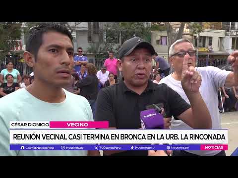 Trujillo: Reunión vecinal casi termina en bronca en la Urb. La Rinconada