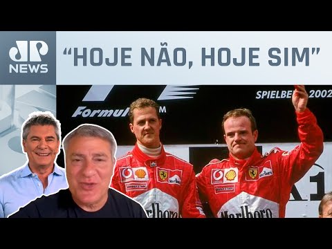 Alex Ruffo e Cleber Machado relembram GP da Áustria em que Rubinho entrega corrida a Schumacher