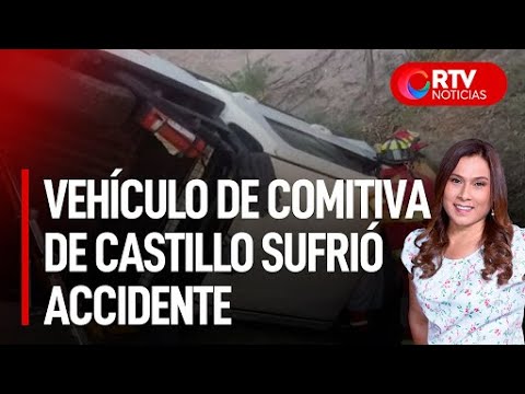Vehículo de comitiva de Pedro Castillo se despistó  - RTV Noticias
