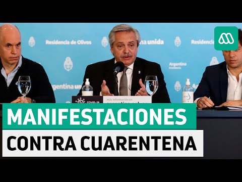 Coronavirus Argentina | Manifestaciones contra medidas de confinamiento en Buenos Aires