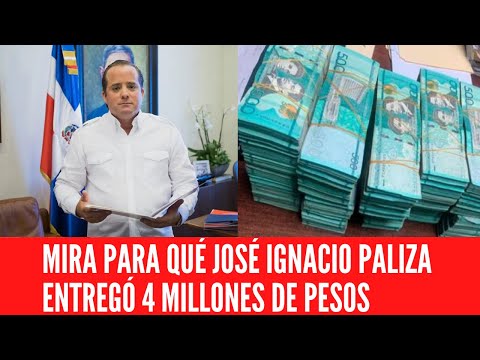 MIRA PARA QUÉ JOSÉ IGNACIO PALIZA ENTREGÓ 4 MILLONES DE PESOS