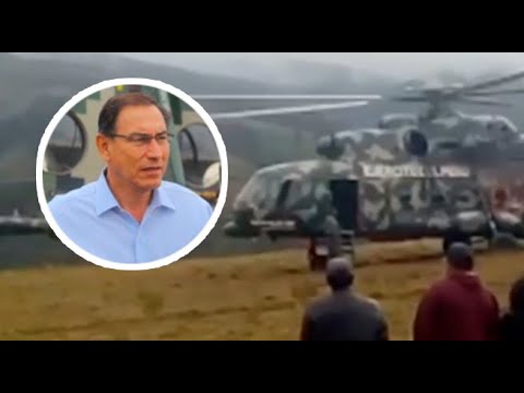 ? Helicóptero que llevaba a Martín Vizcarra aterrizó de emergencia cerca de Huancayo