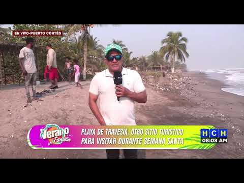 Pobladores de alrededores en la playa La Tavesía, Puerto Cortés denuncian falta de aseo