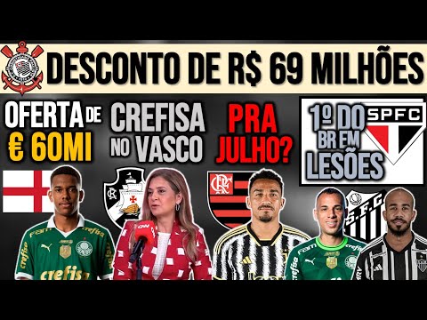 OFERTA POR ESTEVÃO! VASCO: 300MI DA CREFISA! DANILO NO FLA! DESCONTÃO NO TIMÃO! SPFC, DUPLA NO PEIXE