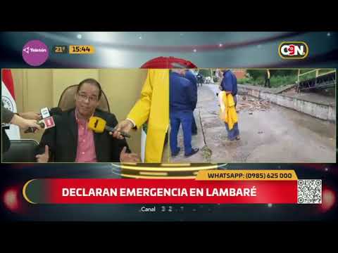 Declaran emergencia en Lambaré