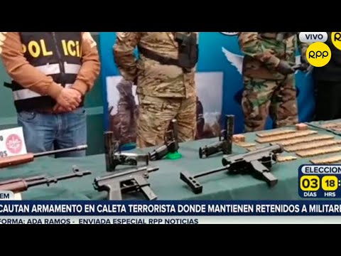 Vraem: Operativo conjunto de Fuerzas Armadas y PNP logra incautar armamento terrorista en Ayacucho