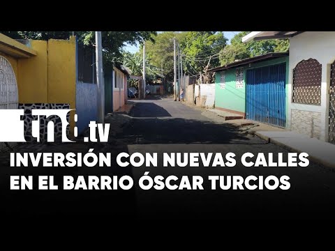 Alcaldía de Managua ejecuta seis cuadras de pavimento en el barrio Óscar Turcios - Nicaragua