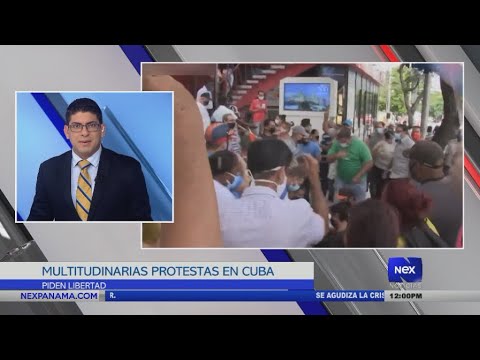 Multitudinarias protestas en Cuba, piden libertad
