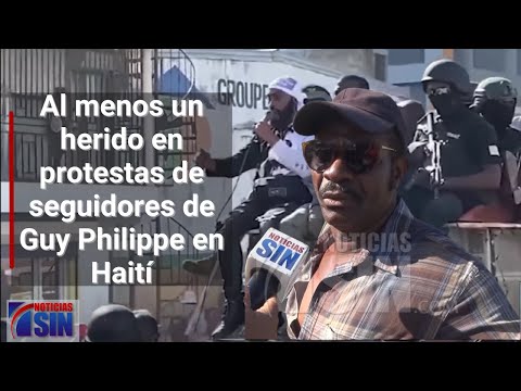 Al menos un herido en protestas de seguidores de Guy Philippe en Haití