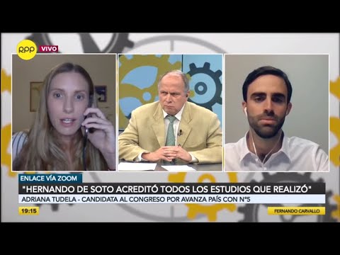 Sobre posible exclusión de Hernando de Soto: “es una discusión irrelevante y formalista”