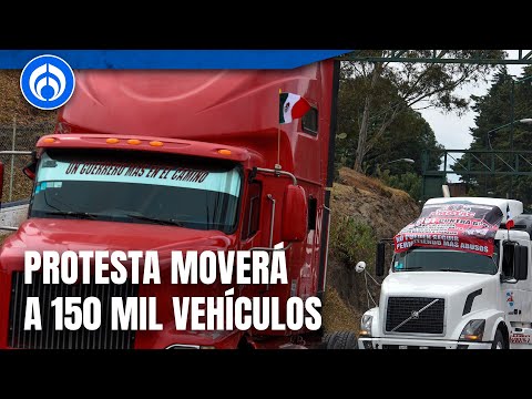 Paro de transportistas busca movilizar 150 mil vehículos en todas las carreteras